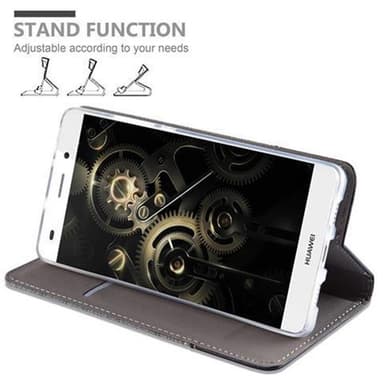 Huawei P8 LITE 2015 Plånboksfodral Skal (Grå)