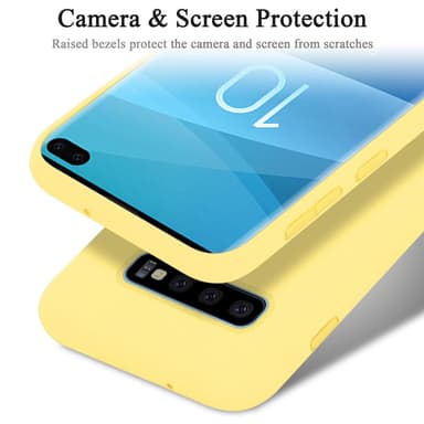 Samsung Galaxy S10 PLUS Skal Fodral Case (Gul)