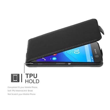 Sony Xperia M5 Flipfodral Skal (Svart)