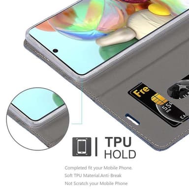 Samsung Galaxy A71 4G Plånboksfodral Skal (Blå)