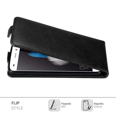 Huawei P8 LITE 2015 Flipfodral Skal (Svart)