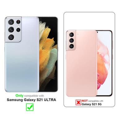 Samsung Galaxy S21 ULTRA Plånboksfodral Skal (Grön)
