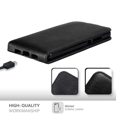Huawei P8 LITE 2015 Flipfodral Skal (Svart)