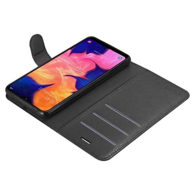 Samsung Galaxy A10 / M10 Plånboksfodral Skal (Svart)