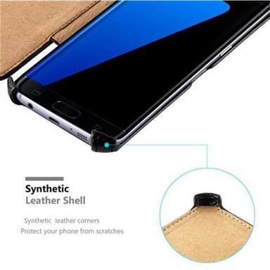 Skal Samsung Galaxy S7 EDGE Plånboksfodral (Svart)