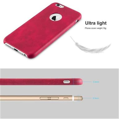 iPhone 6 / 6S Skal Fodral Case (Röd)