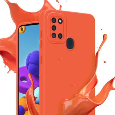 Samsung Galaxy A21s Skal Fodral Case (Orange)