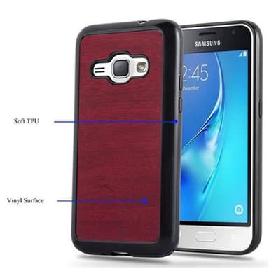 Samsung Galaxy J1 2016 Skal Fodral Case (Röd)