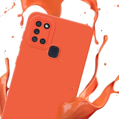 Samsung Galaxy A21s Skal Fodral Case (Orange)