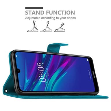 Huawei Y6 2019 Plånboksfodral Skal (Blå)