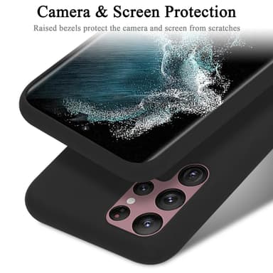 Samsung Galaxy S22 ULTRA Skal Fodral Case (Svart)