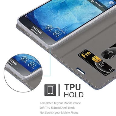 Samsung Galaxy A8 2015 Plånboksfodral Skal (Blå)