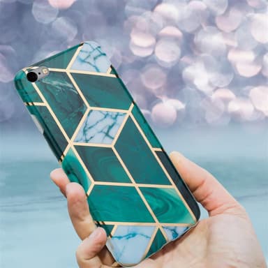 iPhone 6 PLUS / 6S PLUS Plånboksfodral Skal (Grön)