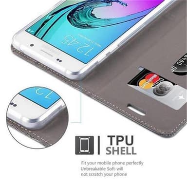 Samsung Galaxy A5 2016 Plånboksfodral Skal (Grå)