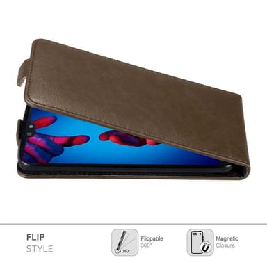 Huawei P20 Flipfodral Skal (Brun)