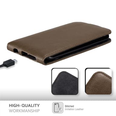 Samsung Galaxy S6 EDGE Flipfodral Skal (Brun)
