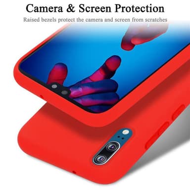 Huawei P20 Skal Fodral Case (Röd)