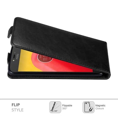 Motorola MOTO C Flipfodral Skal (Svart)