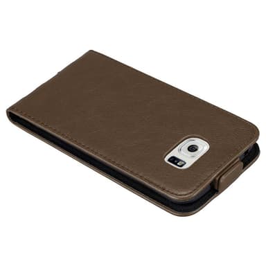 Samsung Galaxy S6 EDGE Flipfodral Skal (Brun)
