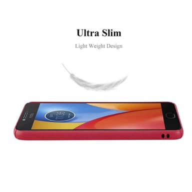 Motorola MOTO E4 Skal Fodral Case (Röd)