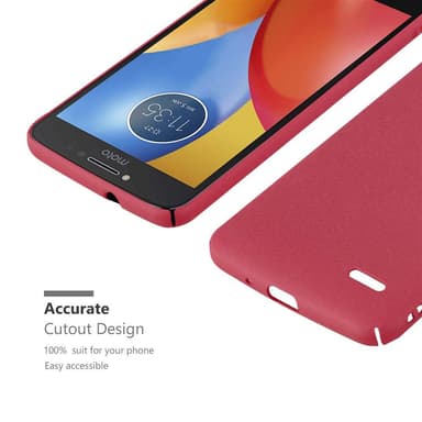 Motorola MOTO E4 Skal Fodral Case (Röd)