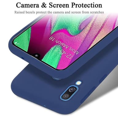 Samsung Galaxy A40 Skal Fodral Case (Blå)