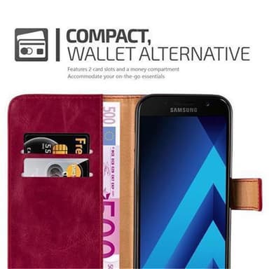 Samsung Galaxy A3 2017 Plånboksfodral Skal (Röd)