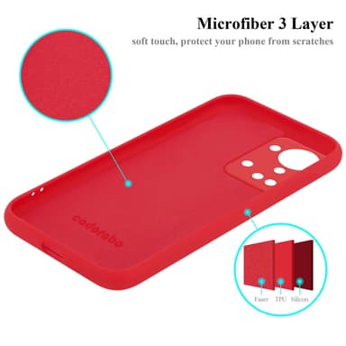 OnePlus Nord 2T Skal Fodral Case (Röd)