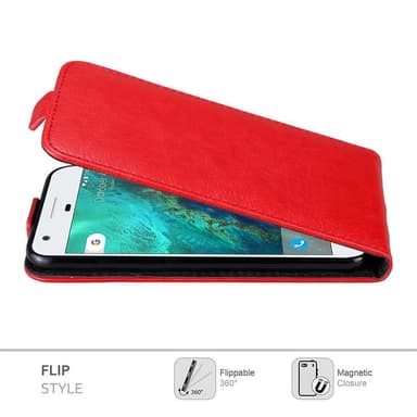 Google PIXEL Flipfodral Skal (Röd)