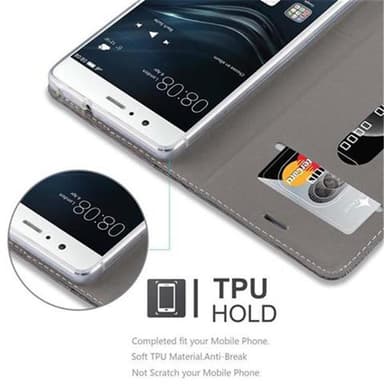 Huawei P9 LITE 2016 / G9 LITE Plånboksfodral Skal (Grå)