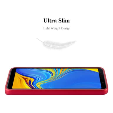 Skal Samsung Galaxy A7 2018 Fodral Case (Röd)