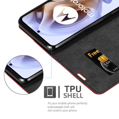 Motorola MOTO G31 / G41 Skal Fodral Case (Röd)