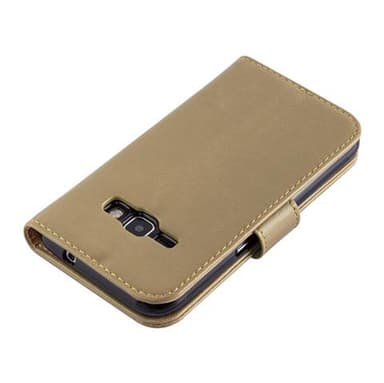 Samsung Galaxy J1 2016 Plånboksfodral Skal (Brun)
