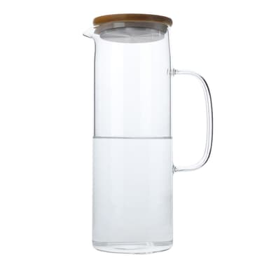 Karaff Tekanna med bambulock 1.6 L Borosilikatglas