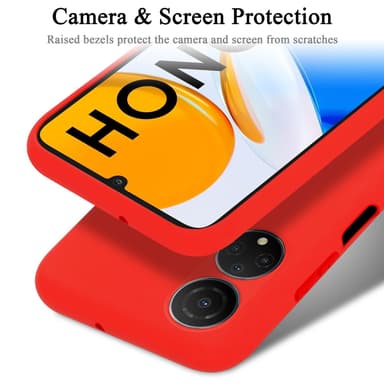 Honor X7 Skal Fodral Case (Röd)