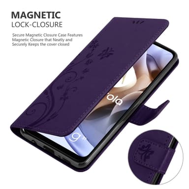 Motorola MOTO G31 / G41 Plånboksfodral Skal (Lila)