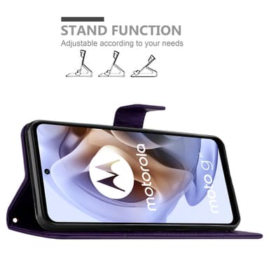 Motorola MOTO G31 / G41 Plånboksfodral Skal (Lila)