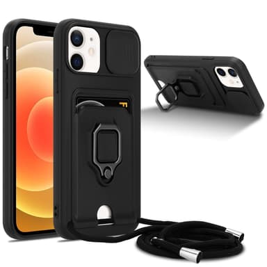 iPhone 12 Skal Fodral (Svart)