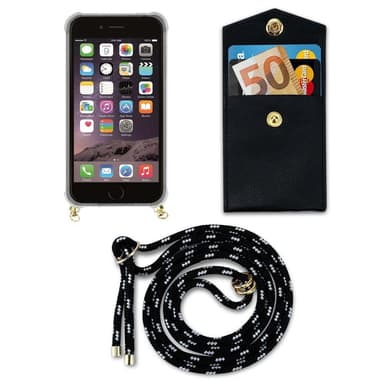 iPhone 6 PLUS / 6S PLUS Skal Fodral Kedja (Svart)