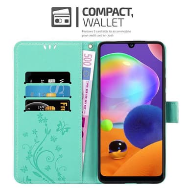 Samsung Galaxy A31 Plånboksfodral Skal (Turkos)