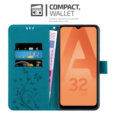 Samsung Galaxy A32 5G Plånboksfodral Skal (Blå)