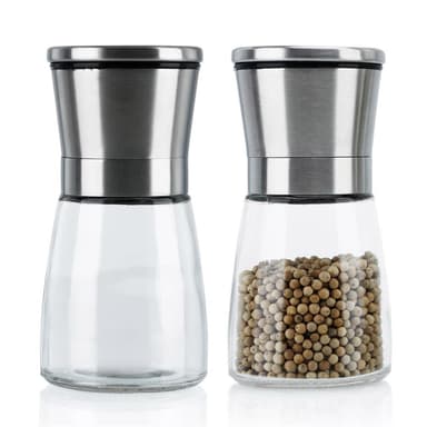 Pepparkvarn Handkvarn plast rostfritt stål (silver)