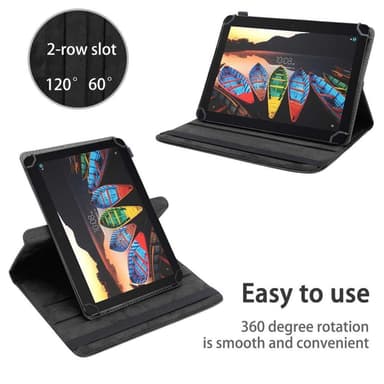 Lenovo Smart Tab (10.1 tum) Skal Fodral Case (Svart)