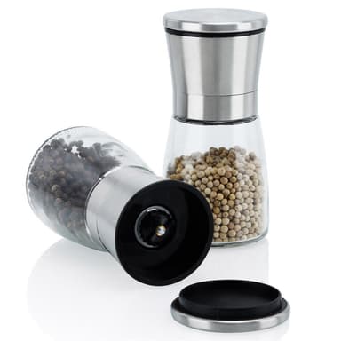 Pepparkvarn Handkvarn plast rostfritt stål (silver)
