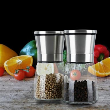 Pepparkvarn Handkvarn plast rostfritt stål (silver)