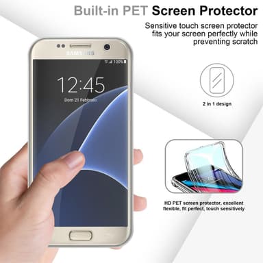 Skal Samsung Galaxy S7 Fodral Case (Transparent)