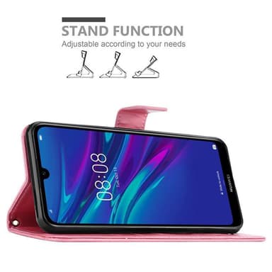 Huawei Y6 2019 Plånboksfodral Skal (Rosa)