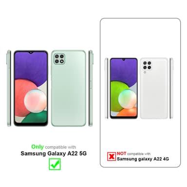 Samsung Galaxy A22 5G Flipfodral Skal (Brun)