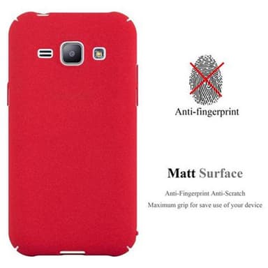 Samsung Galaxy J1 2015 Skal Fodral Case (Röd)