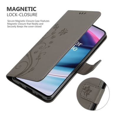OnePlus Nord CE 5G Plånboksfodral Skal (Grå)